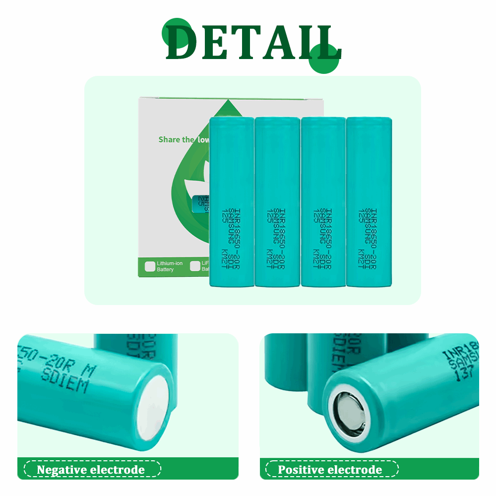 100% original 18650-20R 3.6V 2000mah NMC Li-ion Battery Rechargeable Cell For special electric OEM/ODM Accept