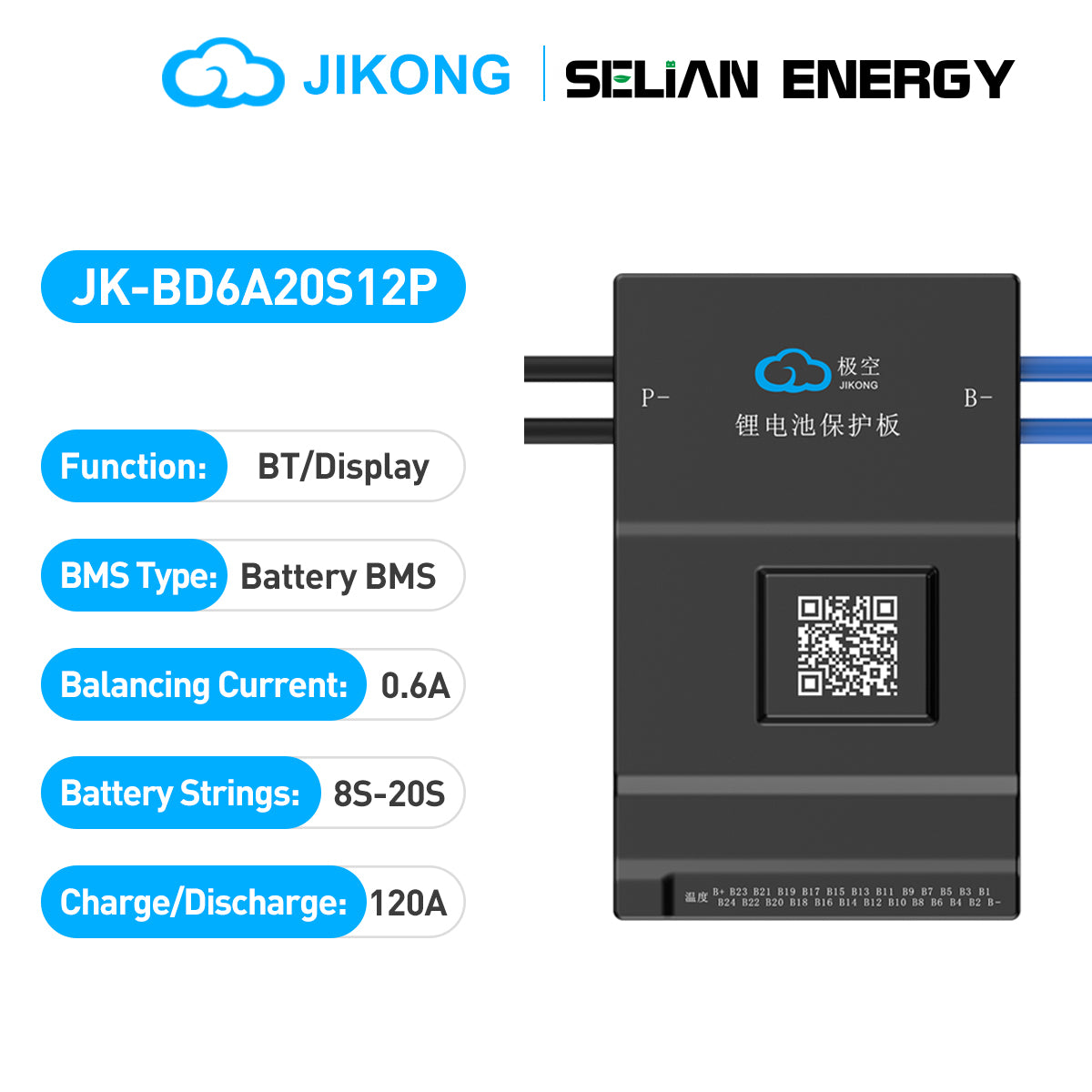 EU Stock JK Bms Active Balance Bms 4S 8S 12S 16S 20S 24S Smart Bluetooth Bms 60A 80A 100A 150A 200A for Lifepo4 Li-Ion Lto Battery