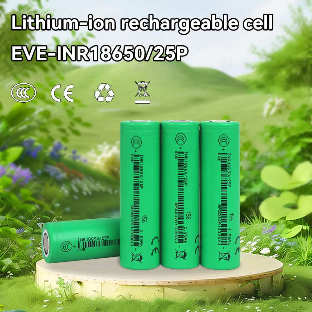 EVE 25P 18650 2500mAh High Drain Battery | 20A-30A Power Cell for Tools