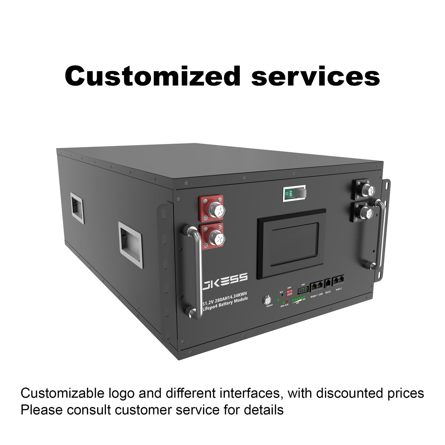 JKESS 51.2V 15kWh Lifepo4 Battery Box DIY 16S Kit with 200A JK V19 BMS for 280Ah/314Ah Cells EU Warehouse Tax Free