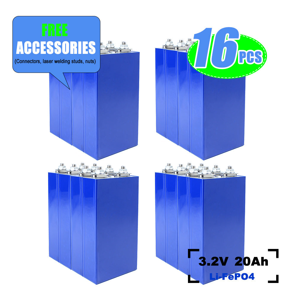 Batterie TUOBANG 3,2 V 20 Ah LiFePO4 neuve et originale, kit de batterie LiFePO4 haute capacité à monter soi-même