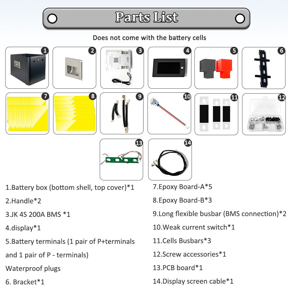 Batterie Selian 12V 280Ah LiFePO4 avec BMS Bluetooth