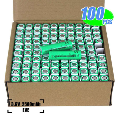 EVE 25P 18650 2500mAh High Drain Battery | 20A-30A Power Cell for Tools