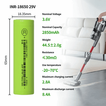 EVE 29V 18650 2850mAh Battery | Long Cycle Life Lithium Cell for Drone