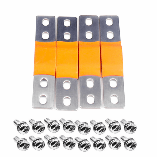 Flexible Copper Busbar for 12V LiFePO4 Battery - 4-Hole Bus Bar for EVE 280Ah 314Ah Cells