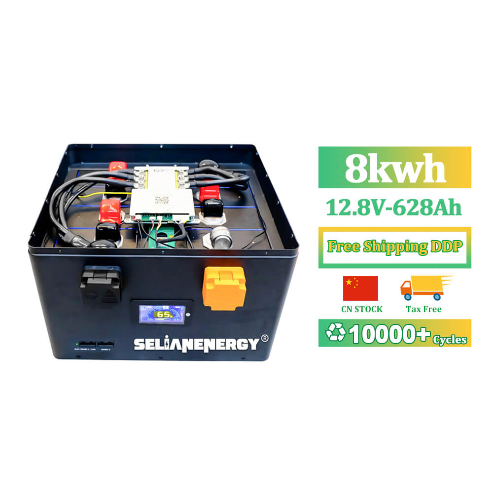 Batterie Selian LiFePO4 12V 628Ah avec BMS Bluetooth 