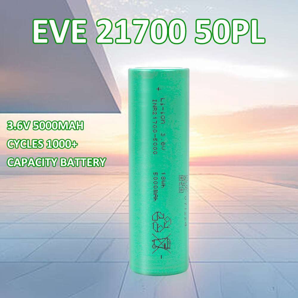 EVE 50PL 21700 5000mAh Battery | High Discharge 36C Cell for E-Bike Scooter