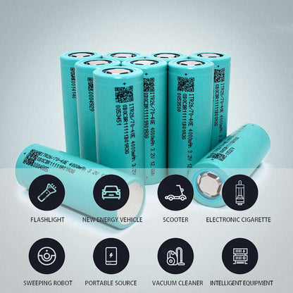 3.2V 4000mAh 26700 LiFePO4 Battery Cell - High Power Cylindrical Cell