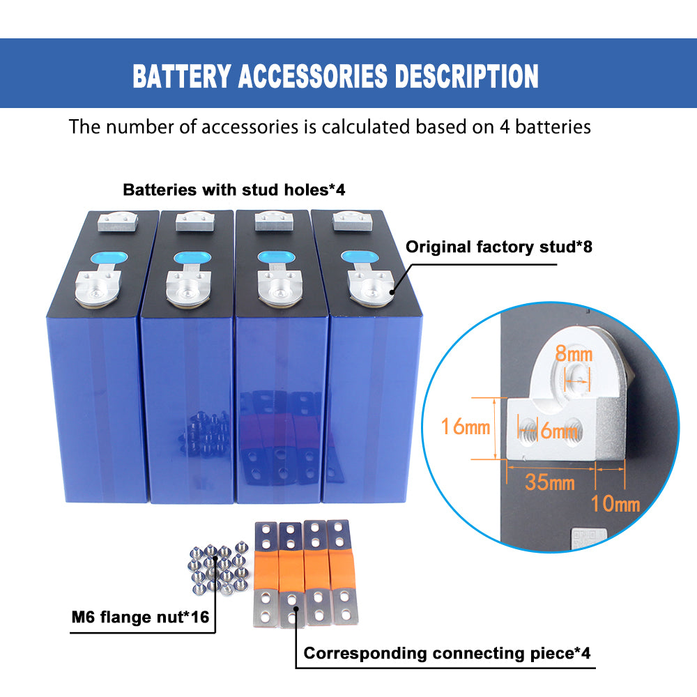 USA stock EVE LF280K lifepo4 Battery 8000+ deep Cycles Rechargeable for home solar storage Rv Ev