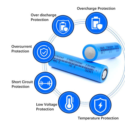 3.2V 2000mAh 18650 LiFePO4 High Capacity High Discharge Cylindrical Battery Cell