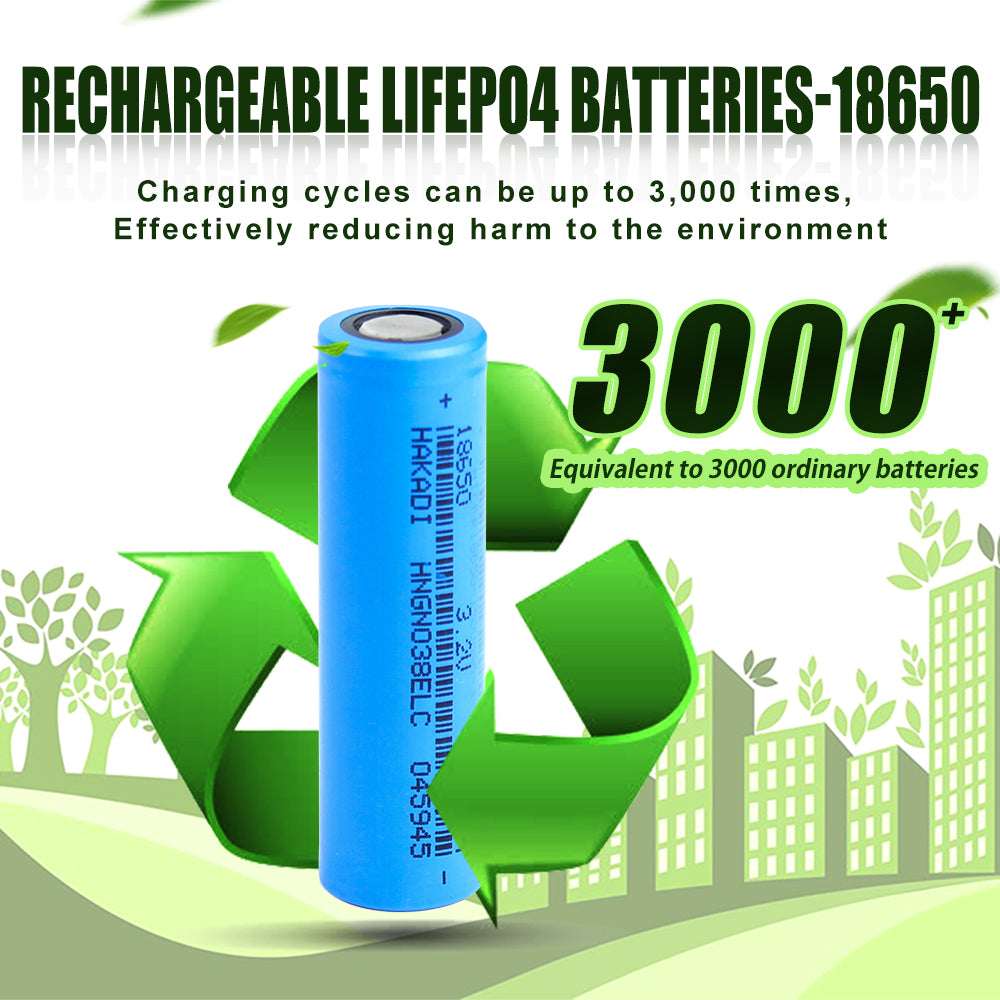 3.2V 2000mAh 18650 LiFePO4 High Capacity High Discharge Cylindrical Battery Cell