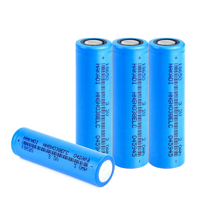 New 18650 3.2V Lifepo4  Battery 2000mAh 18650 Cylindrical Battery Cell Hige Discharge Rate lifepo4 for Battery Pack