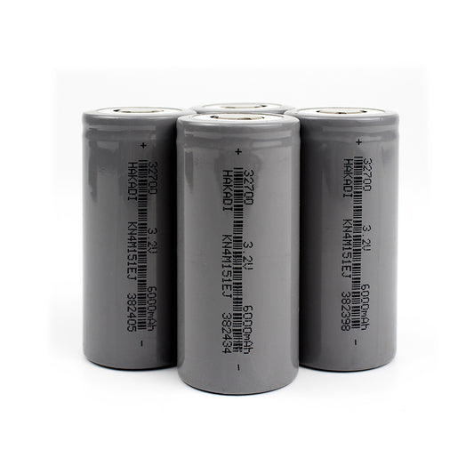 Batteries LFPO4 32700 6000 mAh 3,2 V haute capacité, cellules 3,7 V, rechargeables, cylindriques, pour batteries DIY 
