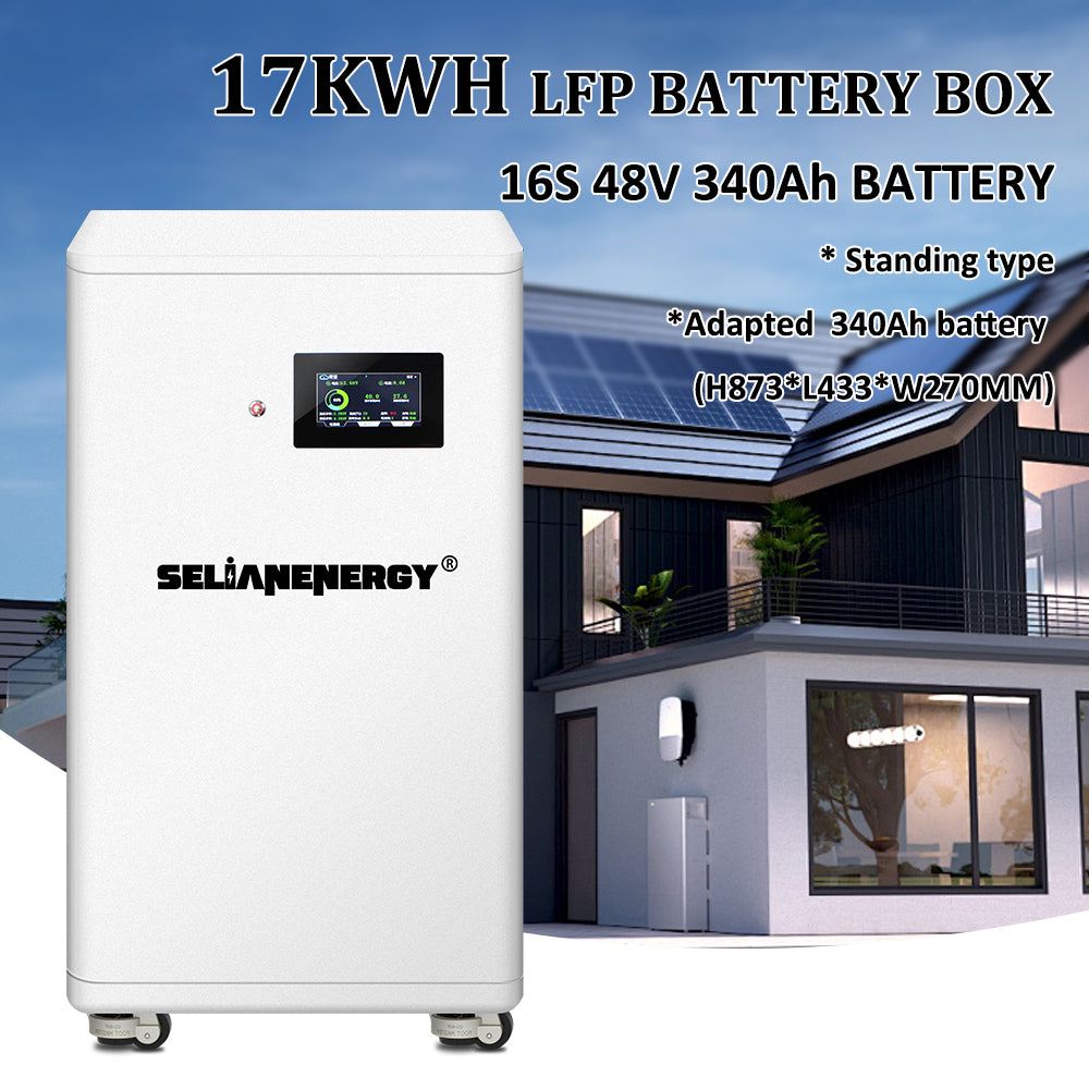 Selian 48V 340Ah 17kWh LiFePO4 battery vertical
