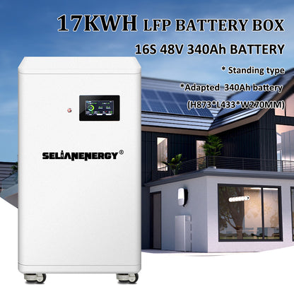 Selian 48V 340Ah 17kWh LiFePO4 battery vertical