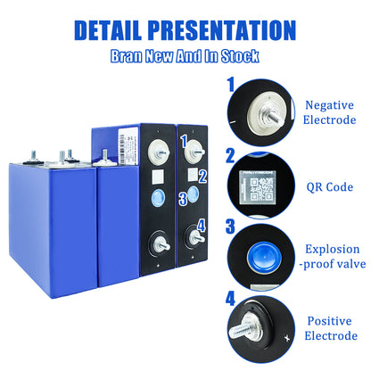 EVE 3.2V 100A LFPO4 Battery Grade A Prismatic cells high rate for Solar e-bike home storage