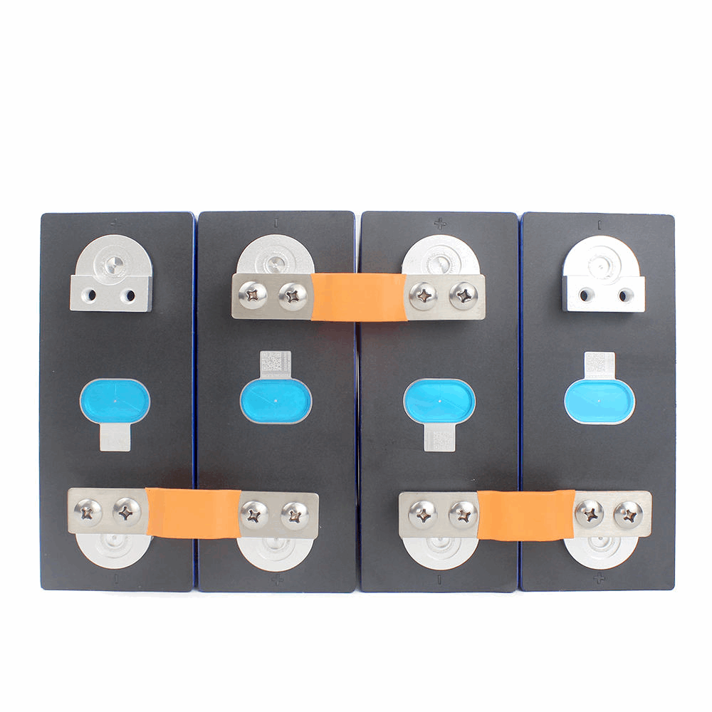 Flexible Copper Busbar for 12V LiFePO4 Battery - 4-Hole Bus Bar for EVE 280Ah 314Ah Cells