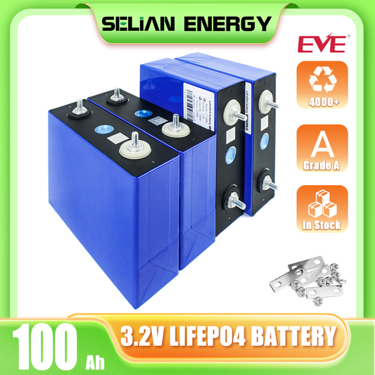 EVE 3.2V 100A LFPO4 Battery Grade A Prismatic cells high rate for Solar e-bike home storage