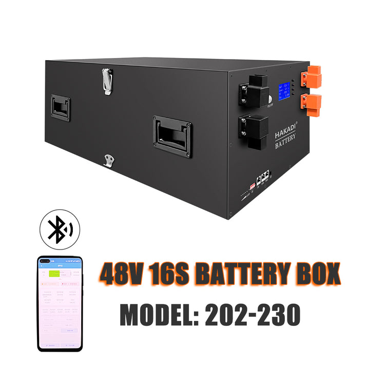 Selian 48V 16S LiFePo4 Battery pack diy BOX With Bluetooth 200A BMS ...