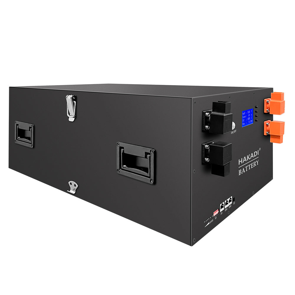 HAKADI EU Stock 48V 16S LiFePo4 Battery diy BOX With Bluetooth 200A BMS Server Rack Tax-free for EVE280K/304/MB30/MB31