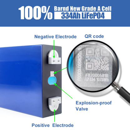 Grade A Original EVE LF334 Cells with traceable QR codes