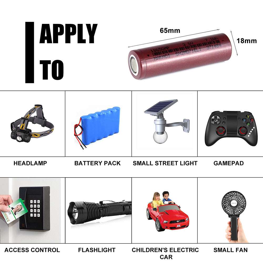 Selian 18650 3.7V 2000mAh Power Battery Rechargeable Cell For DIY Battery pack Kid Toys Fish Finder