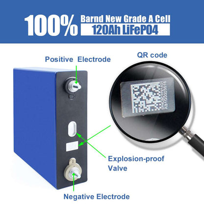 HIGEE 280Ah 3.2V 6000+ Cycles LFP Battery Cell Prismatic