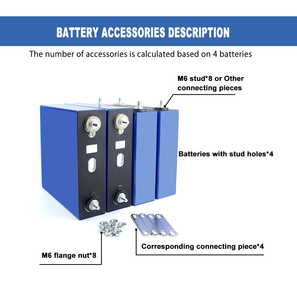 HIGEE LF280A 3.2V 6000+ Cycles LFP Battery Cell Prismatic Rechargeable lithium ion phosphate battery Cells for solar storage