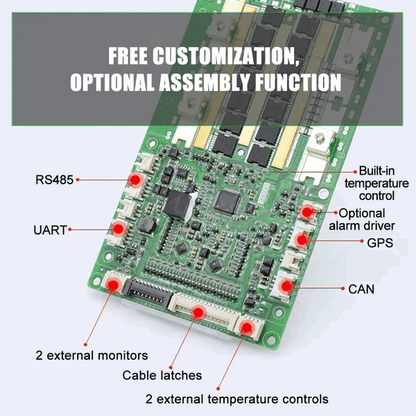 JBD Smart Bluetooth BMS 4S-8S 100A150A 200A current For DIY lithium ion LiFePo4 Battery pack