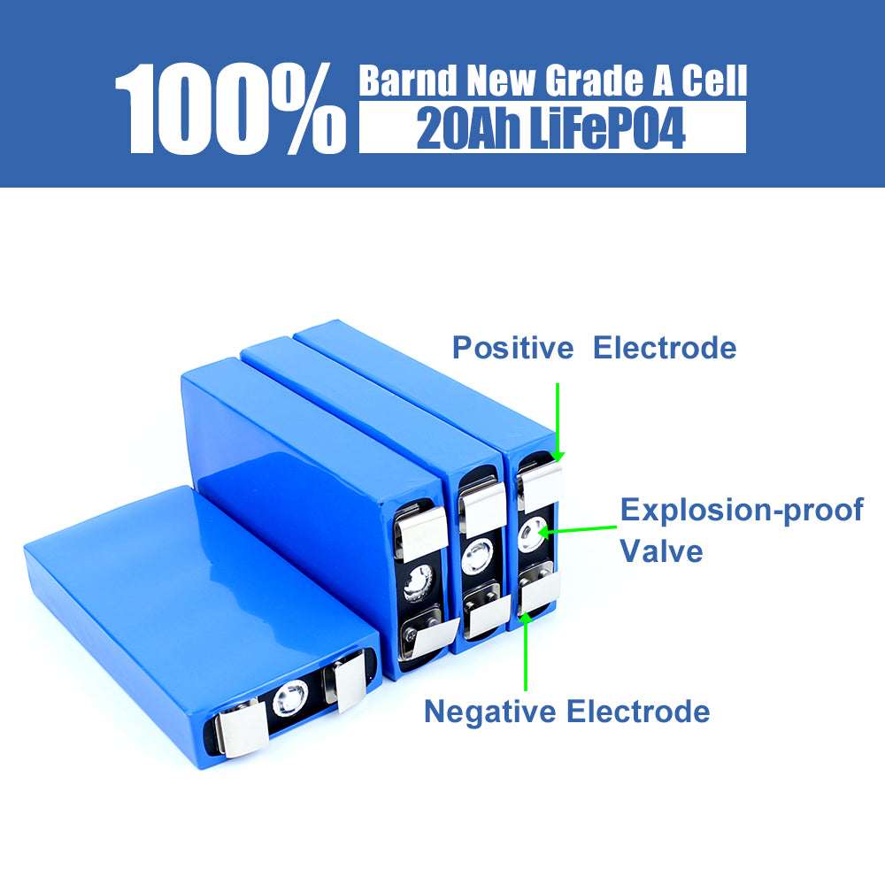 Lishen Grade A Prismatic Lifepo 4 3.2V 20Ah Lifepo4 Battery Cell Rechargeable Batteries deep cycle for solar storage