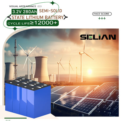 Solid State Lithium 3.2V 280Ah Battery 12000 cycle For DIY Solar System EV RV Boat