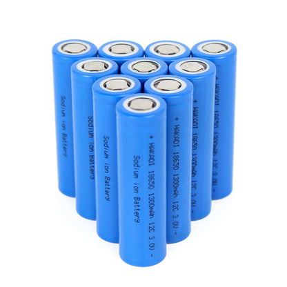3.0V 1300mAh 12C Sodium Ion Battery 18650 - High Rate Na-ion Cell