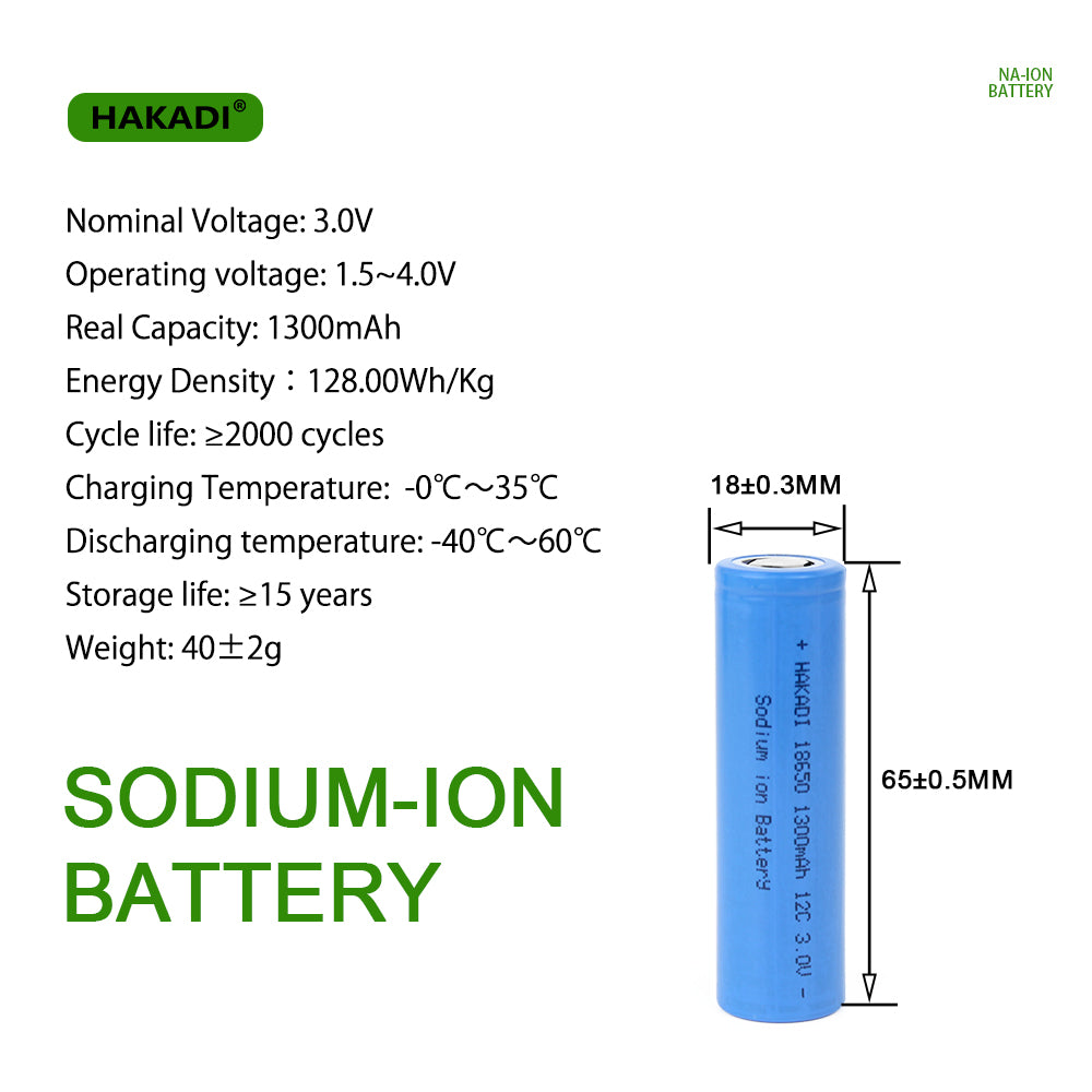 Free Shipping Best 18650 Battery Store 3V 1300Mah 12C High Rate Sodium-Ion Battery Rechargeable For Electric Scooters