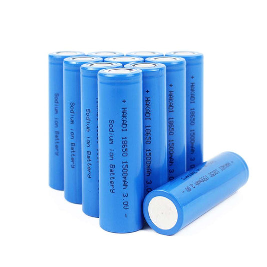3.0V 1500mAh Sodium Ion Battery 18650 - High Capacity Na-ion Cell