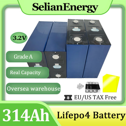 Calb 3.2V Lifepo4 Baterry 314Ah High Rechargeable Calb Lifepo4 Lithium Batteries Cells For Solar Storage System