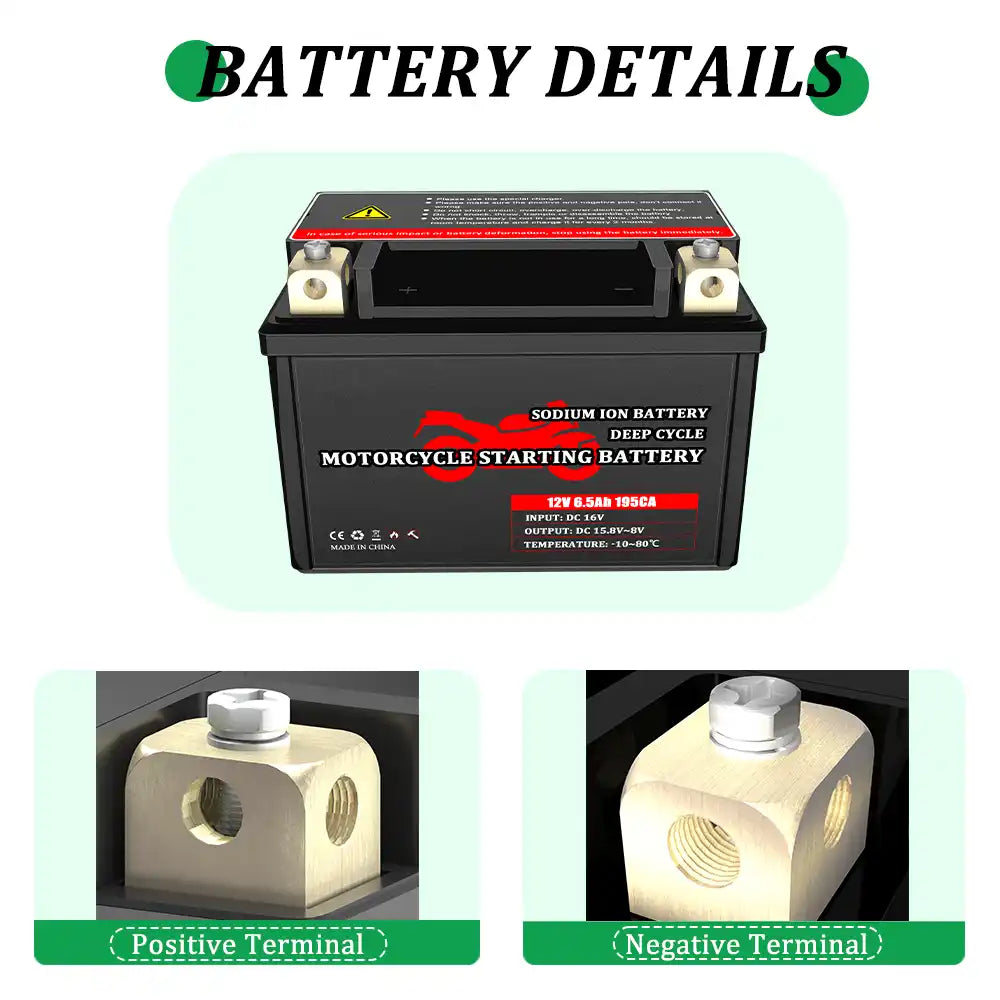 Selian 12V 8A Sodium-ion Battery Pack for Motor 80CCA 300CCA 100CCA 200CCA