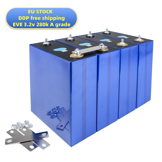 EU Stock EVE LF280K 3.2V 280Ah Lifepo4 battery Grade A rechargeable cells Long Cycle Life DDP 3-5DAYS