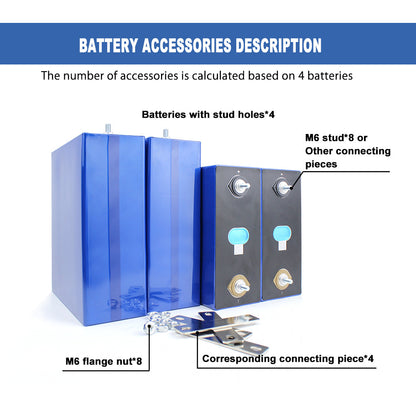 USA STOCK EVE LiFepo4 Battery 3.2V 304Ah Grade A Rechargeable Battery for DIY 12V 24V 48V 72V Pack,Solar Storage