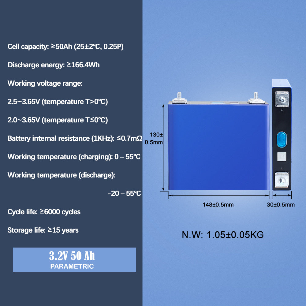 EVE 3.2V LF50F Lifepo4 battery Grade A 6000 cycles Rechargeable Phosphate Battery for diy battery pack