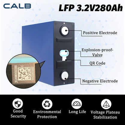 Free shipping! EU Stock CALB 280Ah Lifepo4 Battery Grade A Rechargeable Lithium For DIY 12V 24V 48V Boat Golf Cart