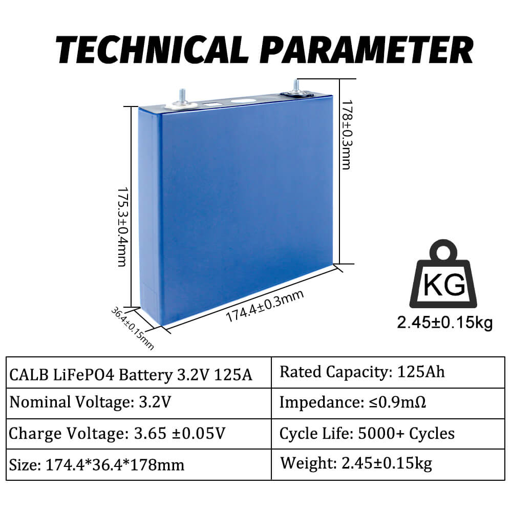CALB 3.2V 125A Lifepo4 battery
