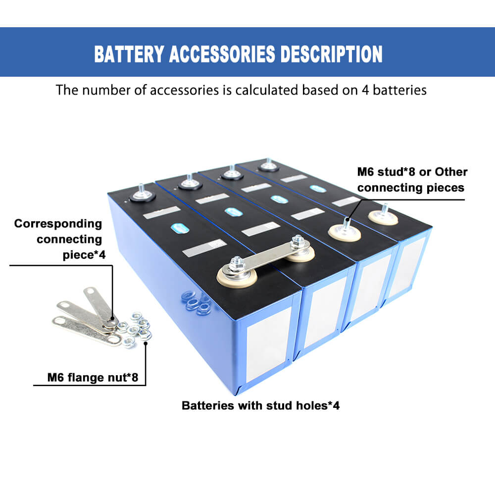 CATL 161Ah LiFePO4 Battery Laser-Welded M6 Stud Terminals Close-Up for Easy Busbar Connection