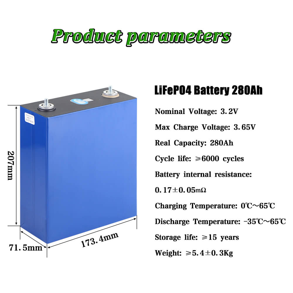 CATL 280Ah LiFePO4 Battery Dimensions and Specifications – 174×71.5×207mm 2026 Version