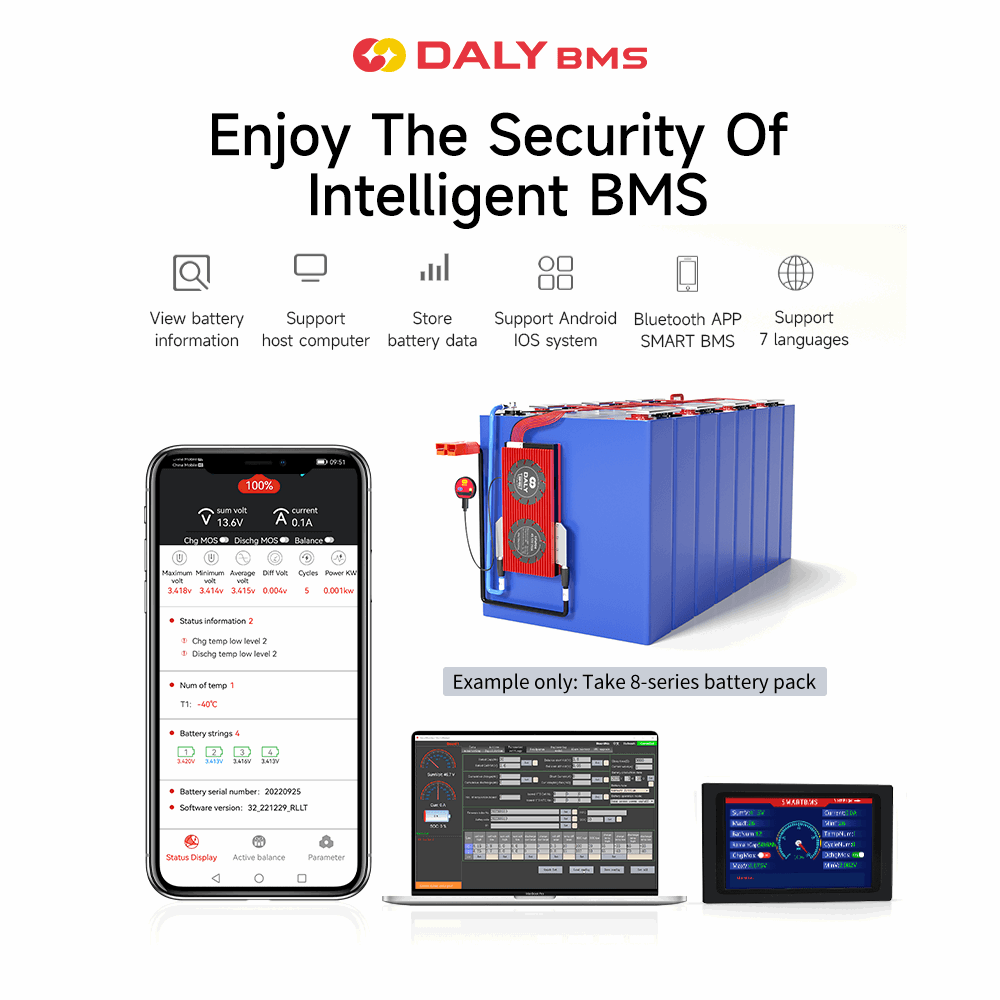 daly smart bms bluetooth for diy lifepo4