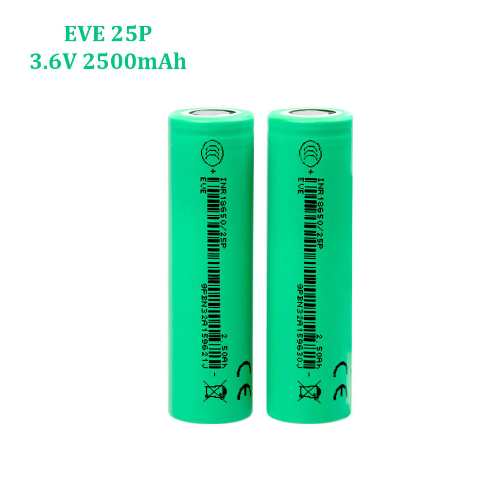 EVE 25P 18650 2500mAh High Drain Battery | 20A-30A Power Cell for Tools