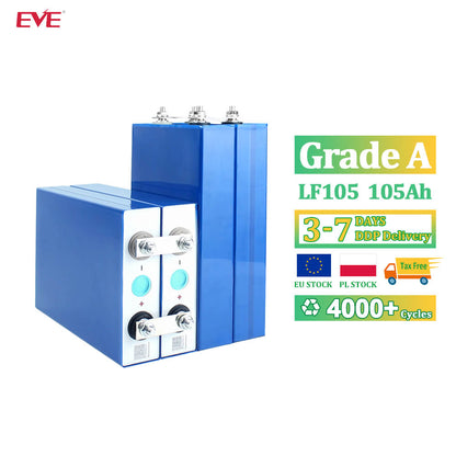 eve 105ah lifepo4 battery grade a cells