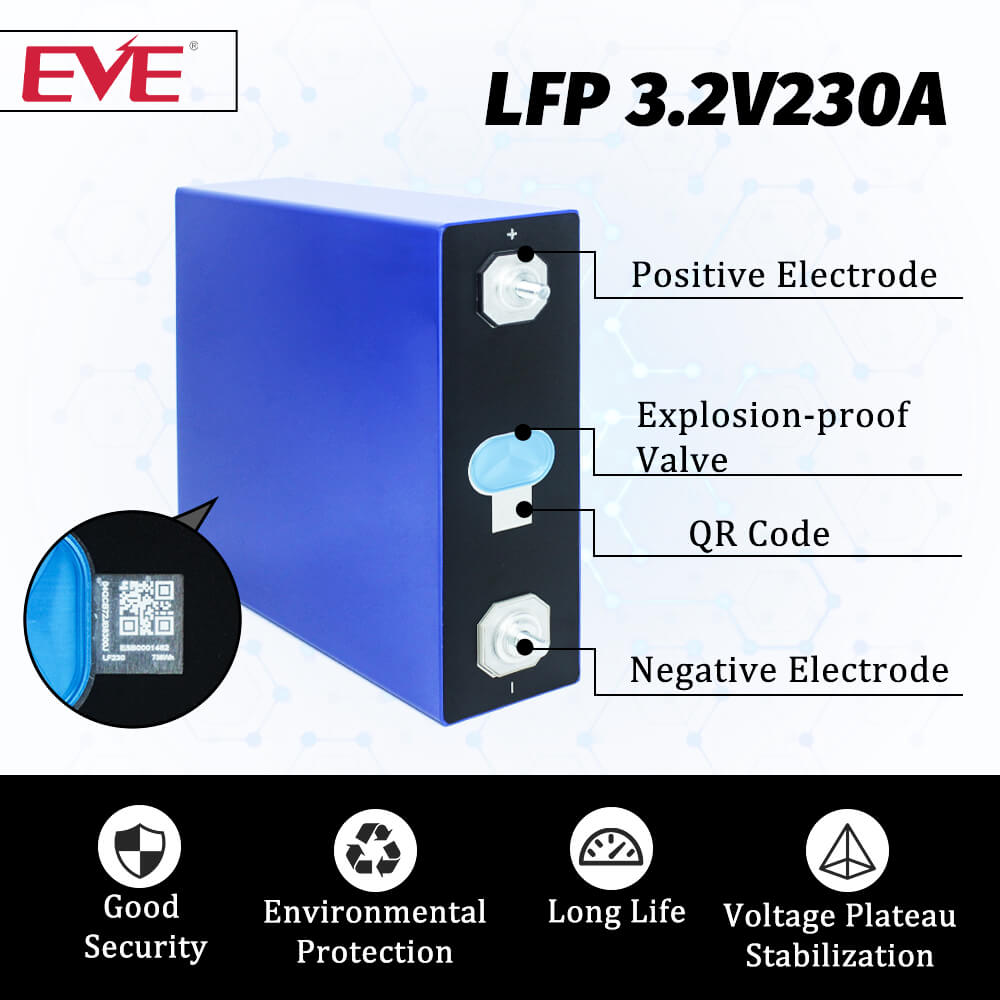 eve 230ah lifepo4 battery with qr code