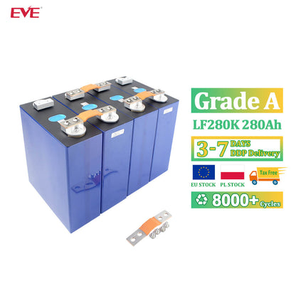 EVE LF280K 280Ah LiFePO4 Battery Grade A Cells