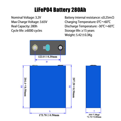 eve 280ah lifepo4 Parameter information