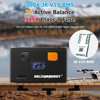 Selian Lifepo4 12V 628Ah DIY Battery Kit With JK Smart BMS